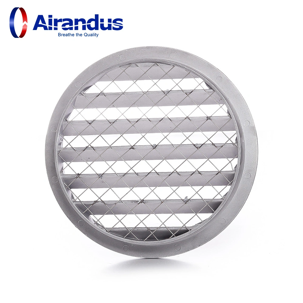 China Factory Price Casting Aluminum Outdoor Air Round Louver Round Casting Aluminium External Louver