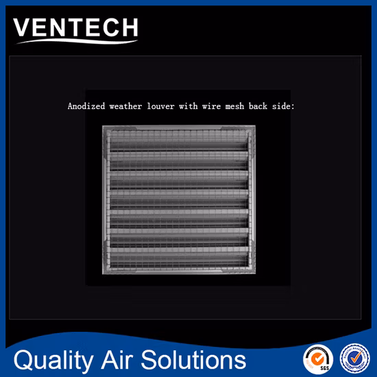날씨 통풍구용 분말 코팅 알루미늄 벽걸이형 실외 그릴